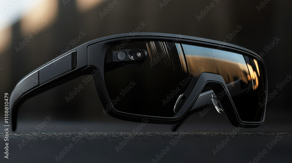 Poster smart glasses with augmented reality features and waveguide hud technology