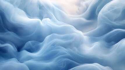 Obraz premium A serene ocean wave pattern pastel blue and soft _0081