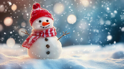 World Snow Day. children play in the snow. snowman. winter season