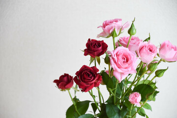 スプレー薔薇の花束