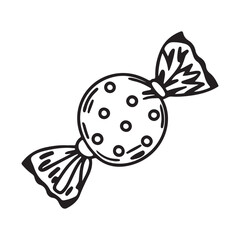 Candy Icon Silhouettes - Vector Design Template.