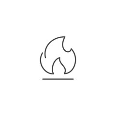 Flammable icon template vector illustration