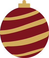 Obraz premium Elegant Christmas Baubles for Festive Decoration