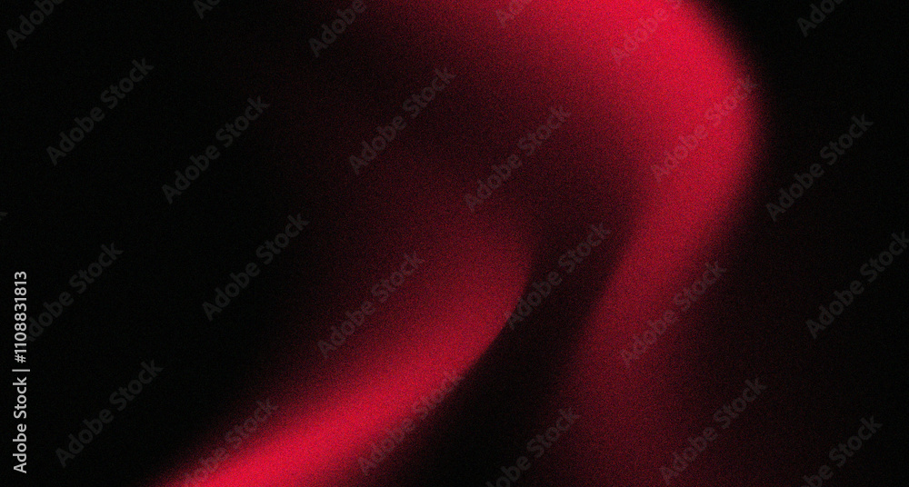 Wall mural red black grainy abstract background glare from lenses, overlay texture. vector banner with dust and
