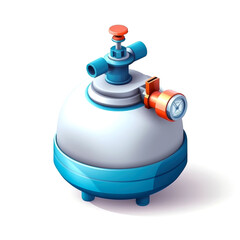 Obraz premium Isometric illustration of a water filter.
