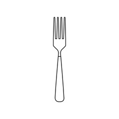 Fork icon vector. Cutlery illustration sign. Restaurant symbol. Food logo.