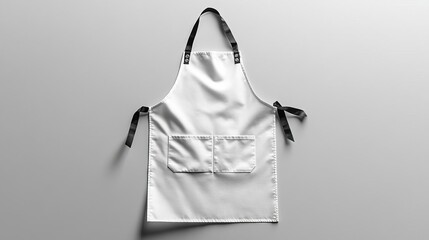 White Kitchen Apron Mockup Cooking Baking Restaurant Chef Uniform Cooking Class Food Service Home