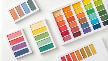 color palette in a row