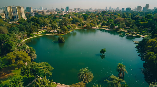 Safa Park: Explore the lush greenery and tranquil lakes of Safa Park amidst Dubai's urban landscape.