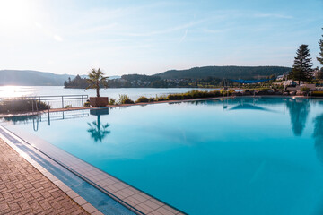 Beautiful pool at Lake Schluch in the Black Forest in Germany