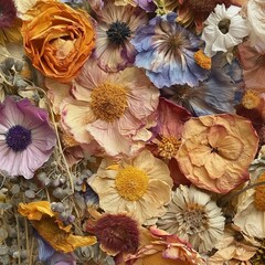 Fototapeta premium dry flowers bouquet. 