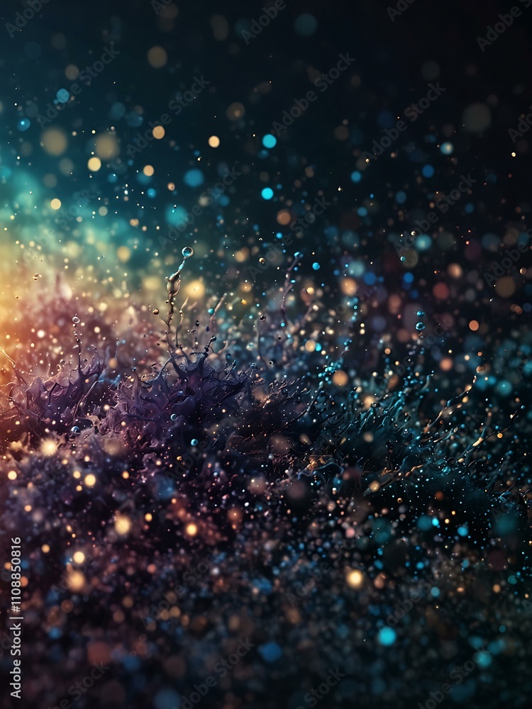 Aufkleber shimmering particles creating a dreamy effect.