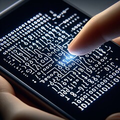 46 ASCII Animation The icon animates through ASCII characters wh