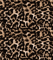 Naklejka premium Abstract hand drawn seamless pattern with geometric and brush painted elements. brush textured colorful background. Modern poster, card, textile, wallpaper template, wrapping paper designs leopard. 