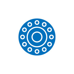 Car bearing icon Thin line illustration set