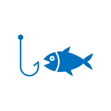 recommend clip art: Fishing icon Thin line illustration set