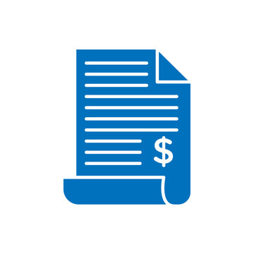 recommend clip art: Paper receipt icon Thin line illustration set