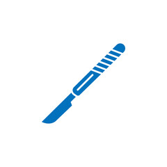 Scalpel icon Thin line illustration set