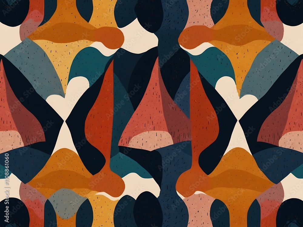 Poster simplistic abstract pattern design.