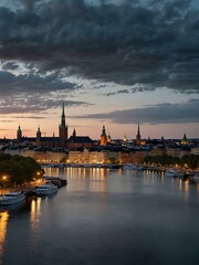 Fototapeta premium Skyline of Stockholm.