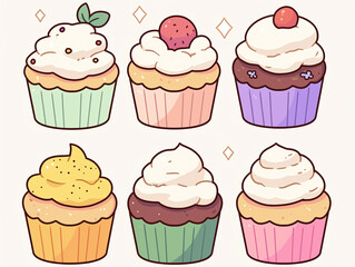 Adorable Cupcakes Collection