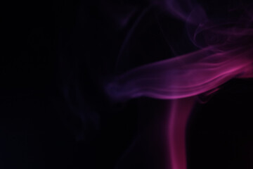 Obraz premium Navy blue coloured fog, bright lines, vibrant smoke on the dark background, colourful abstract, blue fog, fantastic surface shapes