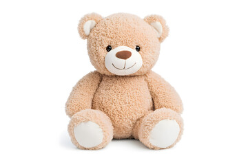 Obraz premium Teddy bear toy, isolated on white background