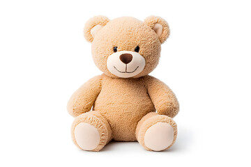 Obraz premium Teddy bear toy, isolated on white background