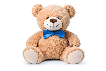 Teddy bear toy, isolated on white background