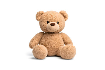 Teddy bear toy, isolated on white background