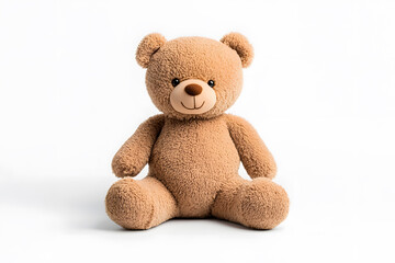 Obraz premium Teddy bear toy, isolated on white background