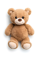 Obraz premium Teddy bear toy, isolated on white background