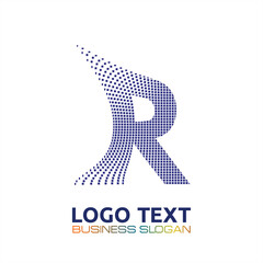 R  lettering logo is simple, easy to understand and authoritative