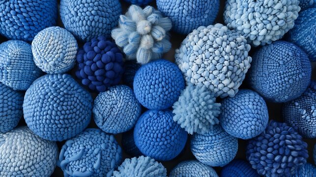 shedes of blue crocher balls