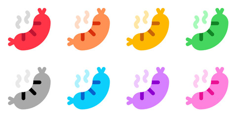Editable sausage, hotdog vector icon. Part of a big icon set family. Perfect for web and app interfaces, presentations, infographics, etc