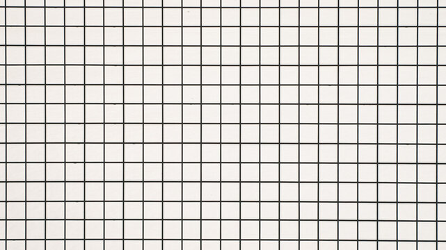 metal mesh with square cells on white background
