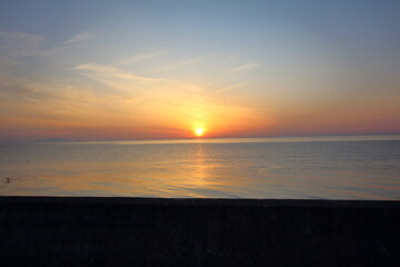 Obraz premium 沈む夕日の美しさ