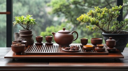 Serene Tea Ceremony: A Tranquil Moment of Mindfulness