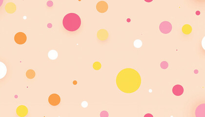 Colorful polka dot background for birthday celebration
