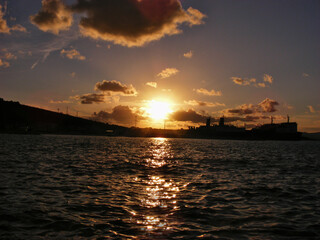 Obraz premium sunset over the sea