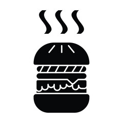 hamburger icon vector on white background