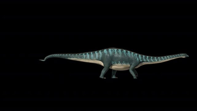 Diplodocus Dinosaur walk 3D Video Animation