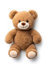 Obraz premium Teddy bear toy, isolated on white background