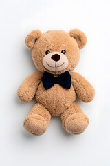 Obraz premium Teddy bear toy, isolated on white background