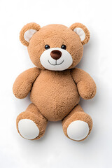 Obraz premium Teddy bear toy, isolated on white background