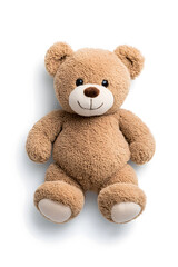 Fototapeta premium Teddy bear toy, isolated on white background