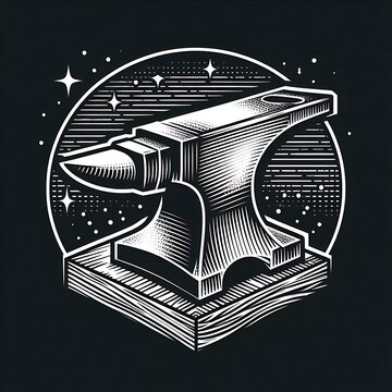 recommend clip art: An artistic representation of an anvil.