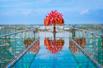 Skywalk Wat Doi Ti, Lamphun Province, Thailand