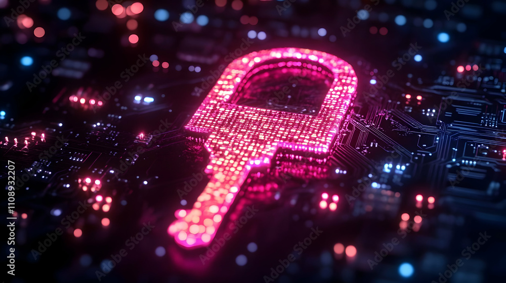 Aufkleber digital key: securing data in the cyber world