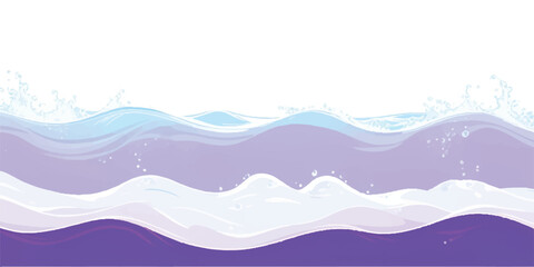 Fototapeta premium Transparent abstract purple and white abstract water color ocean wave texture background. Banner Graphic Resource as background for ocean wave and water wave abstract graphics 